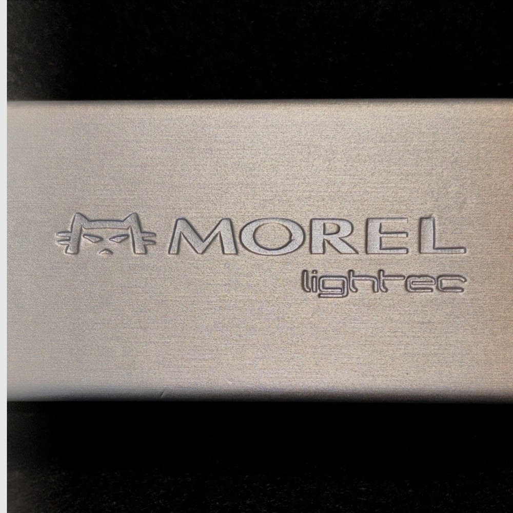 MOREL Lightec Eyeglasses Sunglasses Slim Clamshell Hard Case Silver/Gray